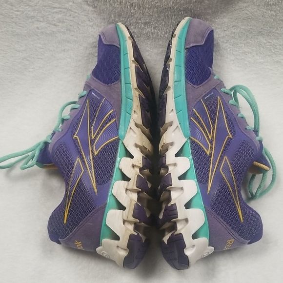 REEBOK WOMENS PURPLE ZIGKICK ALPHA RUNNING SHOE SZ 10 - Picture 5 of 9